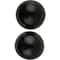 LaMode 3/4" Black Domed Shank Buttons, 2ct.